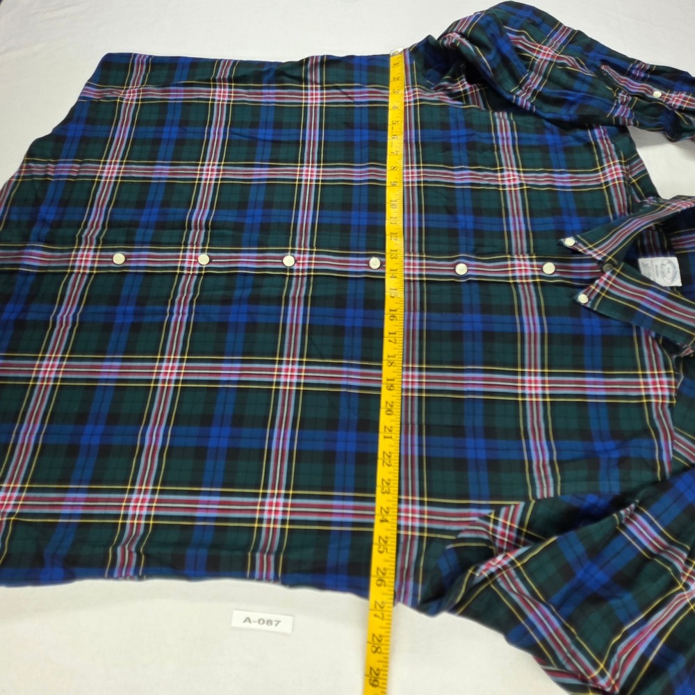 Brooks Brothers Regent XXL Non-Iron Supima Cotton Plaid Button Down Shirt Mens - Picture 7 of 11